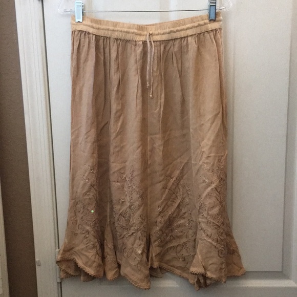 Ladies’ NWT Belma Embroidered & Sequined Drawstring Skirt (Free Size) - Picture 1 of 14